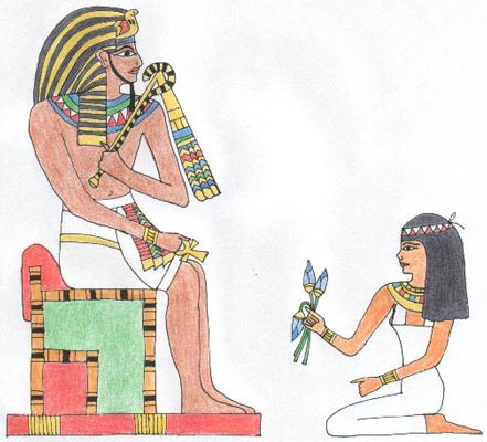 Nitocris junto a su esposo Merenra ll